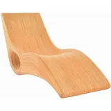 Mistral Stromlinienförmige Liege Geschwungene Rattanliege Liegesessel (Honig)