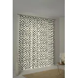ADAM Audio Adam Vorhang Dots (1 St), Kräuselband, blickdicht, Jacquard, aus Leinen und Bio-Baumwolle schwarz|weiß 145 cm x 175 cm