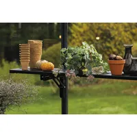 Juliana Halls Klappbares Lamellenregal 146 cm x 21,8 cm Schwarz