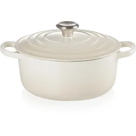 Le Creuset Signature Bräter 20 cm rund meringue