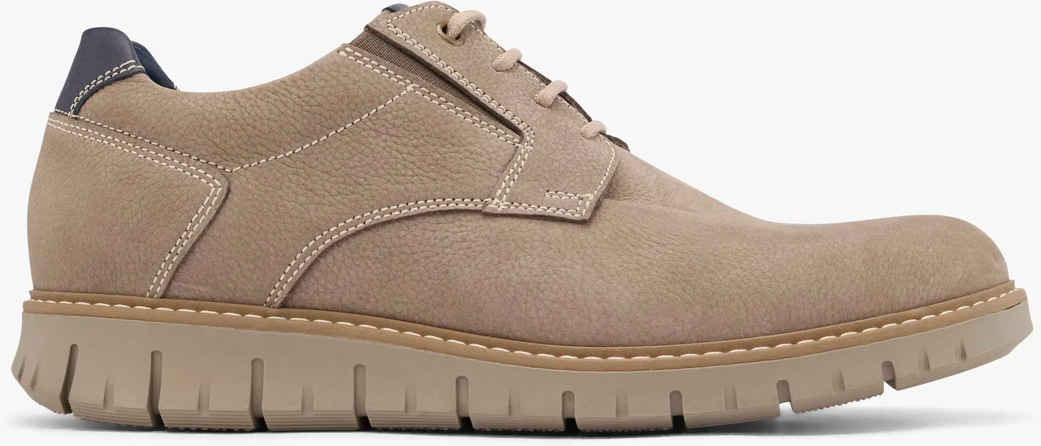AM SHOE  Halbschuh Taupe, Herren, Größe: 44, Material: Leder/Synthetik - AM SHOE  Halbschuh Taupe, Herren, Größe: 44, Material: Leder/Synthetik - man - Taupe