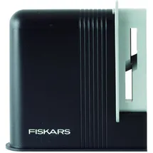 Fiskars Scherenschärfer, Für Rechtshänderscheren, Keramik-Schleifköpfe/Kunststoff-Gehäuse, Schwarz/Grau, 1005137