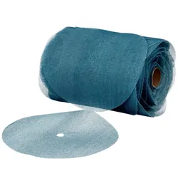 3M Gitternetz Schleifscheibe Blau auf Rolle, 150 mm, Körnung 120+, 100 Scheiben/Rolle, 36421