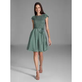 Swing Cocktailkleid Blau/Grün 40