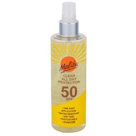 Malibu Clear All Day Protection SPF50 Wasserfester Sonnenschutzspray 250 ml