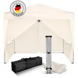 Kronenburg Handel Kronenburg Pavillon 313, champagner, 2 x 2m, höhenverstellbar, wasserdicht faltbar