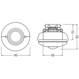 Osram LUXeye Sense DALI BT Präsenzmelder