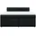 vidaXL Boxspringbett 180 x 200 cm Schwarz