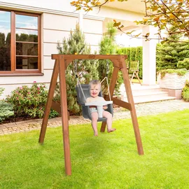 Axi Schaukel Babyschaukel Braun Holz