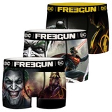 Freegun DC Comics Herren Boxershorts 3er Pack Batman Superman Justice League in S Motivmix 4