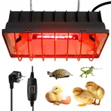 Rotlichtlampe Wärmelampe Für Küken, Wärmelampe Hühner, Rotlichtlampe Wärmelampe Enten, 175W Hühnerstall Heizung, Wärmelampe Tiere, Heizlampe Hühnerstall, Chicken Heat Lamp Für Hühner, Enten, Welpen
