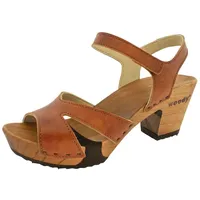 woody Damen Carmen Clog Sandalette, Safor Braun, 36 EU