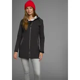 POLARINO Softshellmantel Winddicht, wasserabweisend und atmungsaktiv Gr. 34, schwarz, , 76589732-34