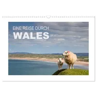 Calvendo Wales/AT-Version (Wandkalender 2026 DIN A3 quer), CALVENDO Monatskalender: