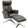 Happy Home Relaxsessel mit Hocker elektrisch 71,5 x 106,5 x 88 cm Grau