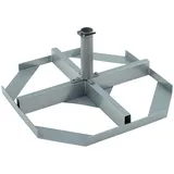 Doppler Schirmständer Metall 40 x 40 cm Silber
