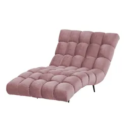 Switch Relaxliege Delphi Velours 120 x 84 x 168 cm Rosa/Pink