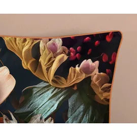 DESCANSO Straizo Blume Anthrazit 200 x 200 cm + 2 x 80 x 80 cm