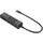 Lindy 43249 USB-Hub 3 Port USB-A, RJ45 USB 3.1 Gen1 5 GBit/s mit eingebautem Netzwerk-Anschluss Schwarz