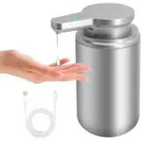 Automatischer Seifenspender (400 Ml), Edelstahl Mit Sensor, Infrarot-seifenspender, Bewegungssensor, Usb-c-ladeanschluss, Elektrisch, Für Küche Und Bad – Crezuo