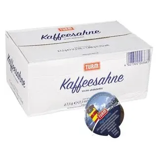 Turm Kaffeesahne 10% Fett, 240 Stück, in Tassenportionen, je 7,5g