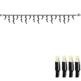 Star Trading System 24 LED Eiszapfen-lichterkette 3m' warmweiß, Ip44