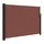 vidaXL Seitenmarkise Ausziehbar 140 x 600 cm Braun Polyester