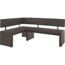 OTTO home Eckbank Charissa 190 x 90 x 140 links Dunkelbraun Capulet 4007