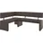 Eckbank Charissa 190 x 90 x 140 links Dunkelbraun Capulet 4007