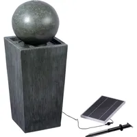 Dobar Gartenbrunnen „Apollon“ mit Solar-Panel Wasserspiel