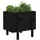 furnicato Hochbeet Pflanzkübel 62 x 50 x 57 cm Schwarz