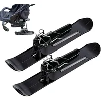Gcerfby Tretroller Ski | 2 in 1 Leichtgewicht Anbauteil | Outdoor-Snowboards und Skier für Kinderwagen - für Golfwagen Rollstühle Jogging Radfahren Sport Pfade Seeufer Park Outdoor Camping und Garten