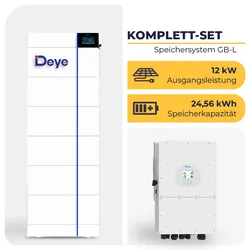 Deye Hybrid-Wechselrichter mit 6x Deye GBL | Hochvolt-Speichersystem | 3-phasig | 12 kW | 24,56 kWh