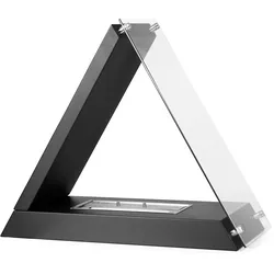 Moritz  Standkamin Dreieck schwarz 72 x 30 x 62 cm Bio Ethanol-Brenner Deko Kamin Feuerstelle Ethanol-Kamin Ofen