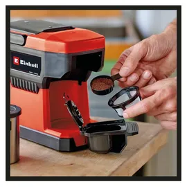 Einhell Akku-Kaffeemaschine TE-CF 18 Li Kit rot/schwarz