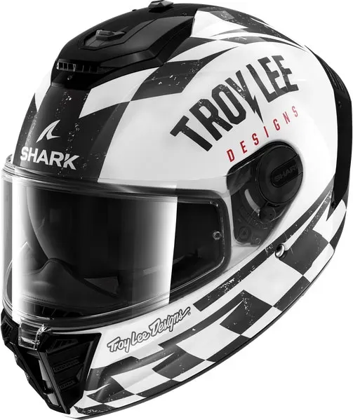 Shark Spartan RS Raceshop Troy Lee, casque intégral - Blanc/Noir - XS