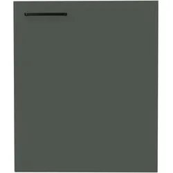 Frontblende NOBILIA ""Easytouch", Ausrichtung wählbar", grün (lacklaminat mineralgrün ultrmatt), B:60cm H:72cm T:1,9cm, MDF, Möbelblenden, für integrierte Kühlgeräte und Waschautomaten, Breite 60 cm