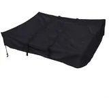 Auto-Dachzelt-Abdeckung, Oxford-Gewebe, Wetterschutz, Camping, Unterschlupf, Aufbewahrungsabdeckung, schwarz, mit Tragetasche (schwarz)