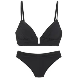 LASCANA Triangel-Bikini Damen Schwarz 34 Cup A/B