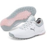 Puma Proadapt Alphacat WMNS Golfschuh, White Silver-Pink Lady, 42.5 EU