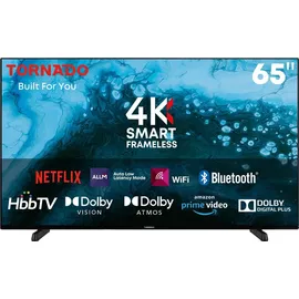 Tornado 65US4501X LINUX 65" 4K UHD rahmenloser Smart TV