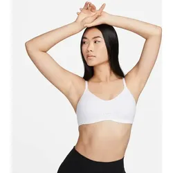 NIKE Damen Top Alate Minimalist Light-Support, WHITE/STONE MAUVE/COOL GREY, M/A