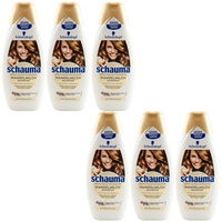 Schauma MANDELMILCH Shampoo 6 x 400ml XL Flasche - für empfindliches Haar -