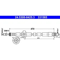 ATE Bremsschlauch ATE 24.5308-0425.3