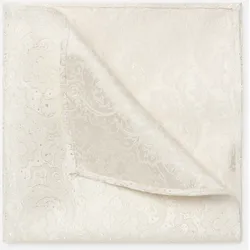 Einstecktuch MONTI "TITIAN", Damen, champagner mit paisley, muster, Viskosemischung, Paisley, elegant,festlich,klassisch, Modetücher, Paisley-Muster, Hochwertig verarbeitetes Einstecktuch handrolliert