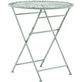 Beliani Runder Tisch TRENTO in Grün - (W) 70 x (H) 75 x (L) 70 cm | Gr.: onesize