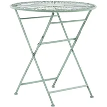 Beliani Runder Tisch TRENTO in Grün - (W) 70 x (H) 75 x (L) 70 cm | Gr.: onesize