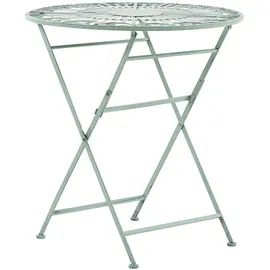 Beliani Runder Tisch TRENTO in Grün - (W) 70 x (H) 75 x (L) 70 cm | Gr.: onesize