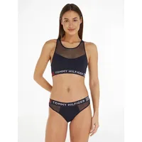 Tommy Hilfiger Underwear Bralette UNLINED BRALETTE mit Mesh-Einsatz & Tommy Hilfiger Loo-Elastiktape blau XS