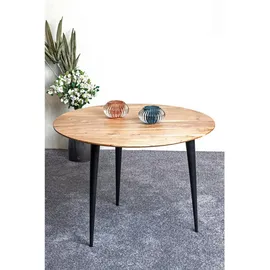 'massivart' Beistelltisch - holzfarben Ø: 65